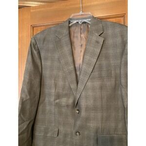 Lauren Ralph Lauren Mens Classic Blazer Suit Sport Jacket Coat 42S Tan Silk Wool